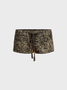 Cotton Animal Print Shorts