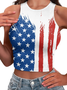 Jersey Crew Neck USA/US/American Tank Top